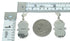 Southwest Sterling Silver Post Dangle Multicolor Earrings MX64417